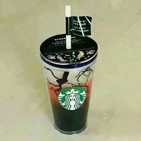 Starbucks Other - NEW Starbucks Fall 2022 Glow in the Dark Ravens Perch Tumbler 16oz w/ Stickers